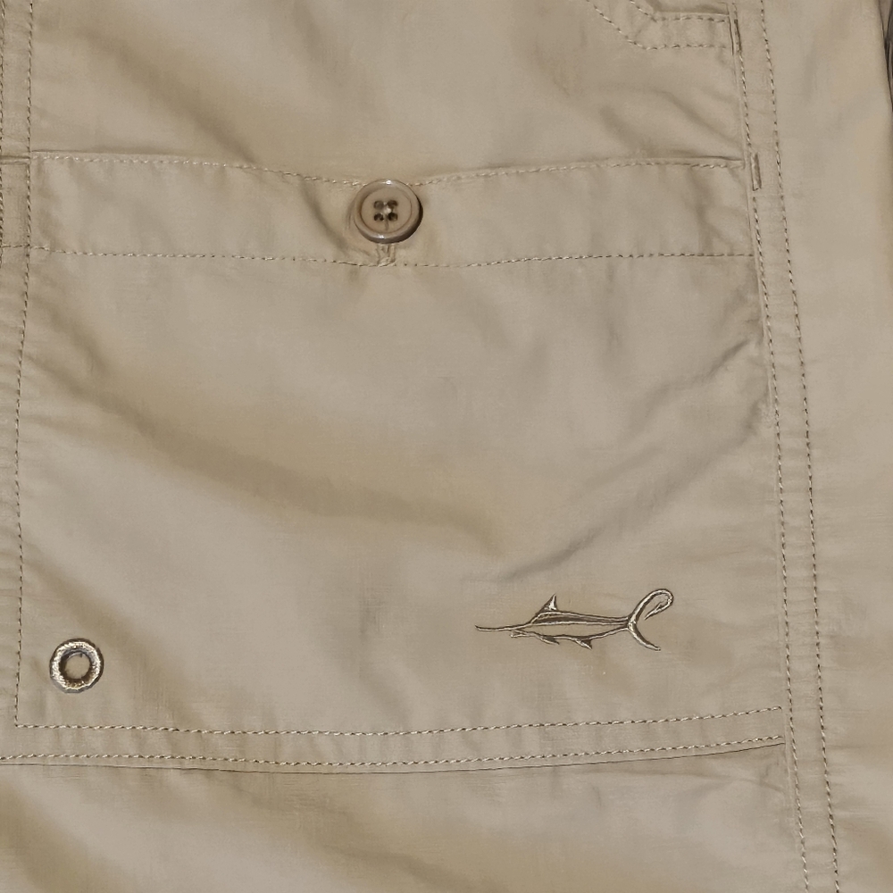 NWOT Salt Life Nylon Cargo Fishing Shorts - Size XL 7.5" Inseam - Picture 2 of 13